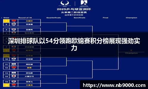 深圳排球队以54分领跑欧锦赛积分榜展现强劲实力